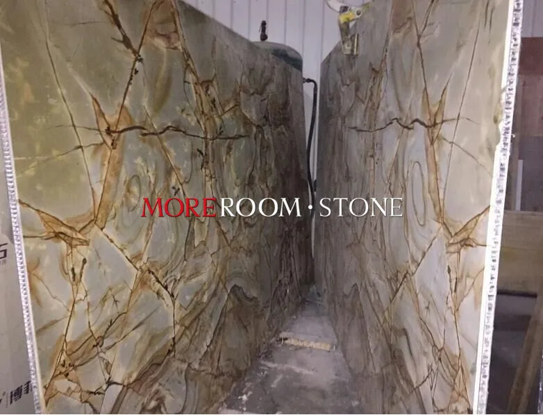 Pannello composito in alluminio e marmo con rivestimento per pareti interne con motivo artistico naturale