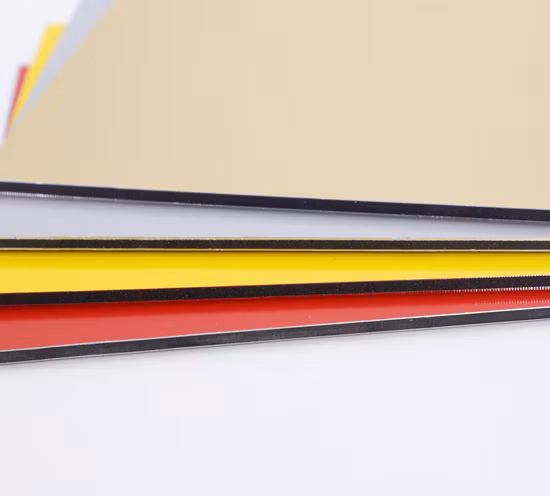 Pannello di rivestimento ACP Pannello composito in alluminio Materiale in alluminio PE PVDF Metallo solido lucido spazzolato a specchio