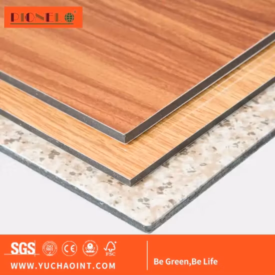 20 anni di produttore 3mm 4mm 5mm PVDF ACP Pannello composito in alluminio lucido per materiali da costruzione ACP
