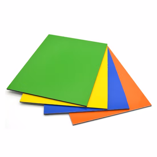 Pannello murale in materiale da costruzione Dibond ACP Acm PE PVDF Feve Pannello di rivestimento in lamiera di materiale composito in plastica di alluminio con rivestimento lucido